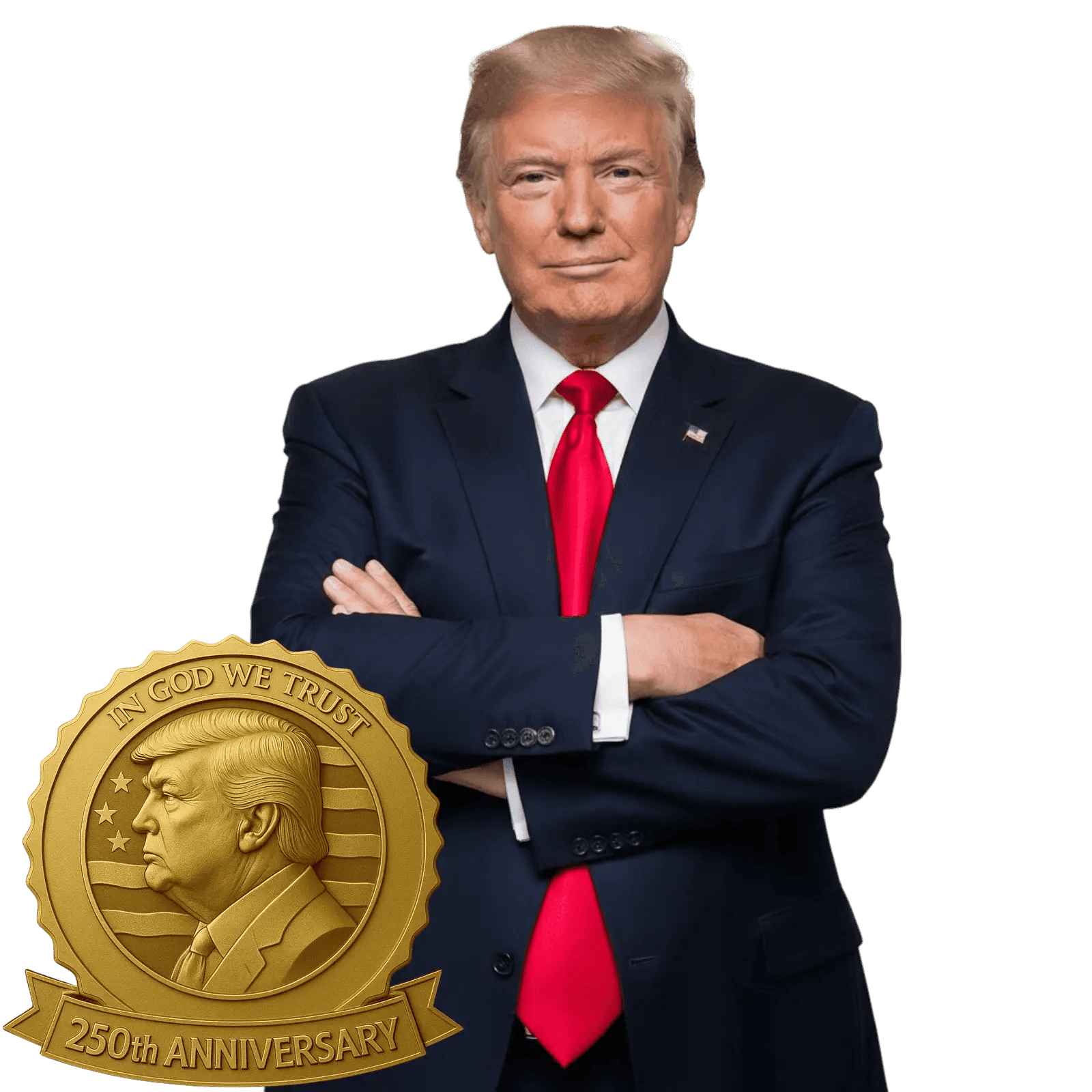 Trump Golden Badge